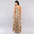 Mustard Triangle Handblock Maxi