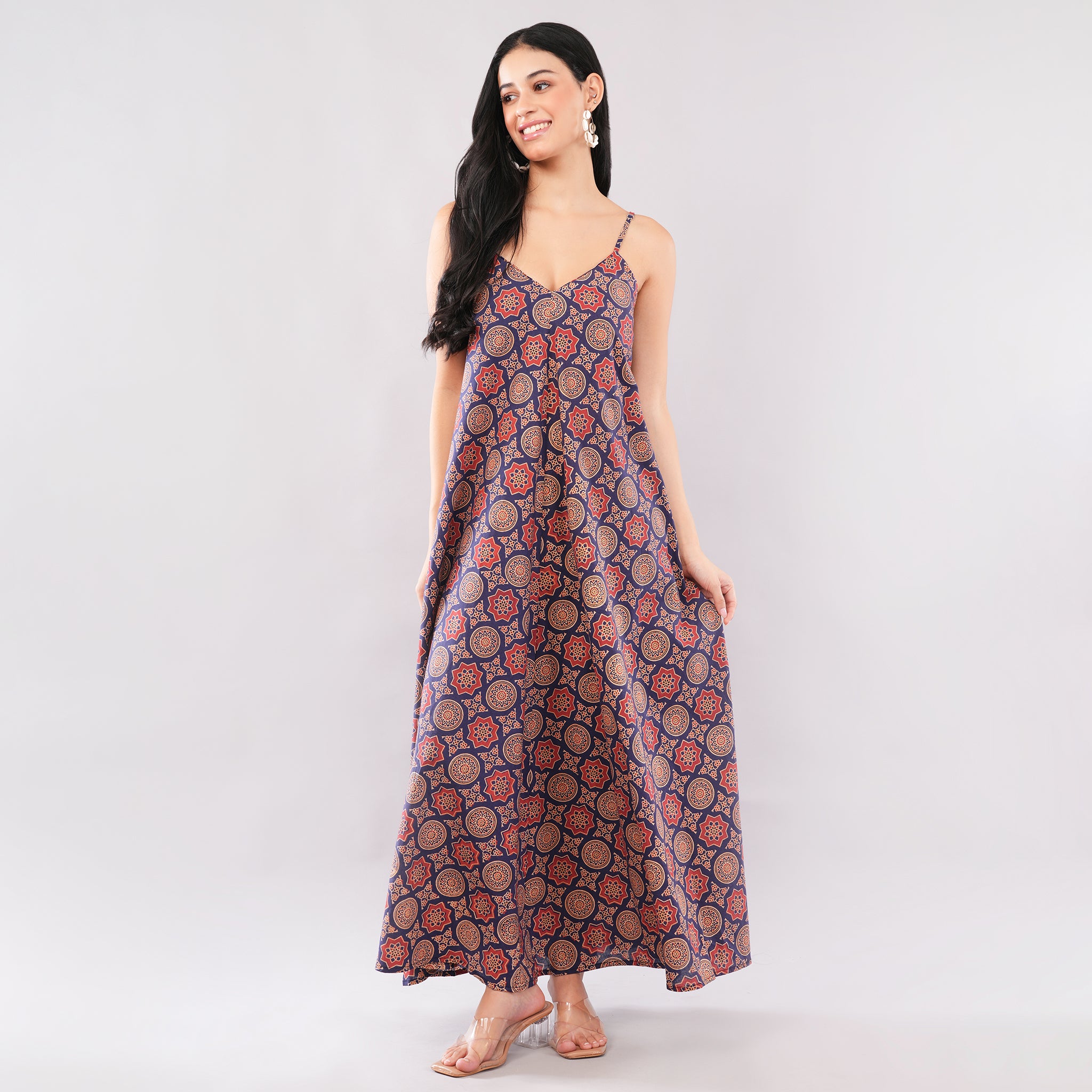 Royal Mandala Ajrakh Dress