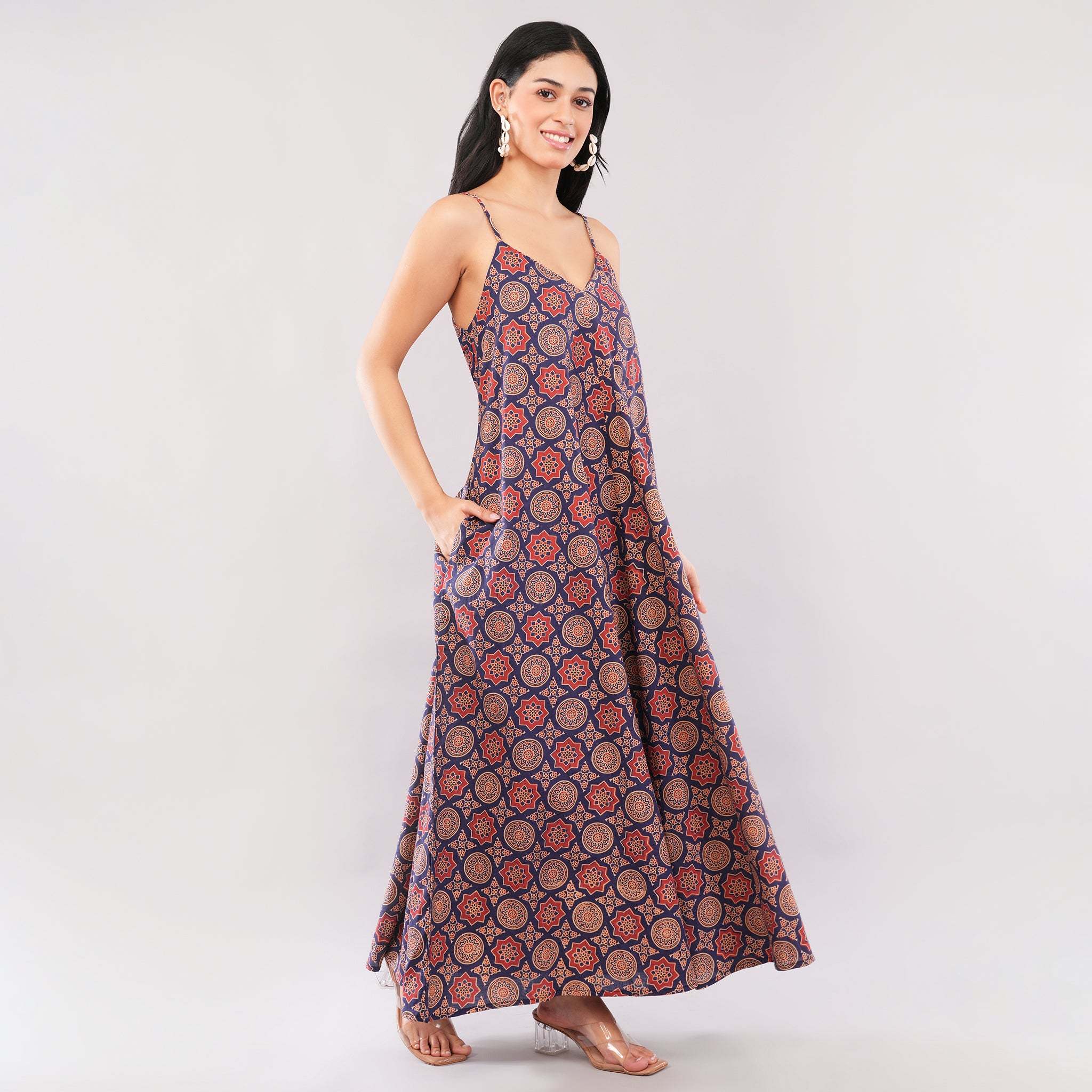 Royal Mandala Ajrakh Dress