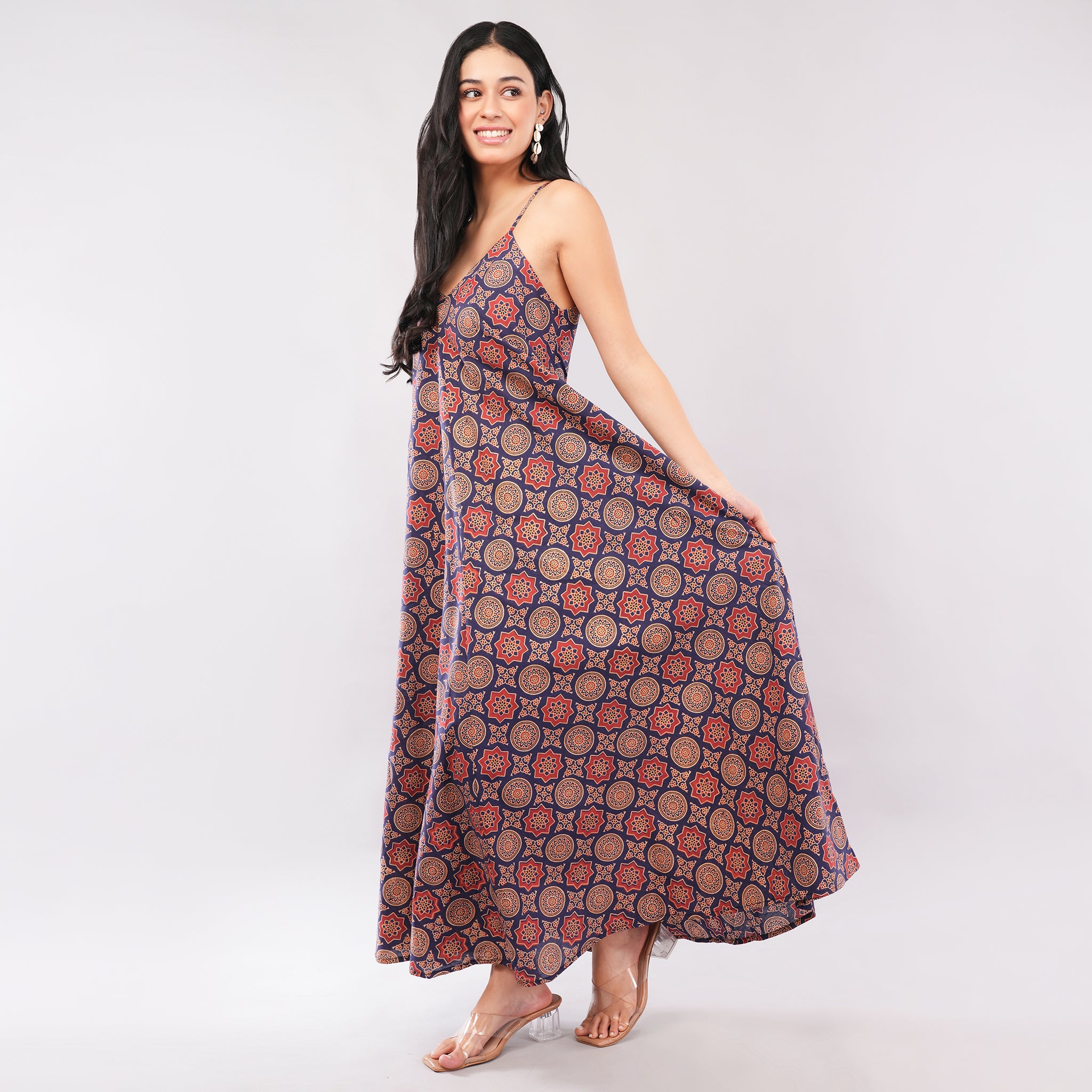 Royal Mandala Ajrakh Dress