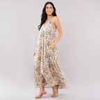 The Ivory Vine Cotton Maxi Dress