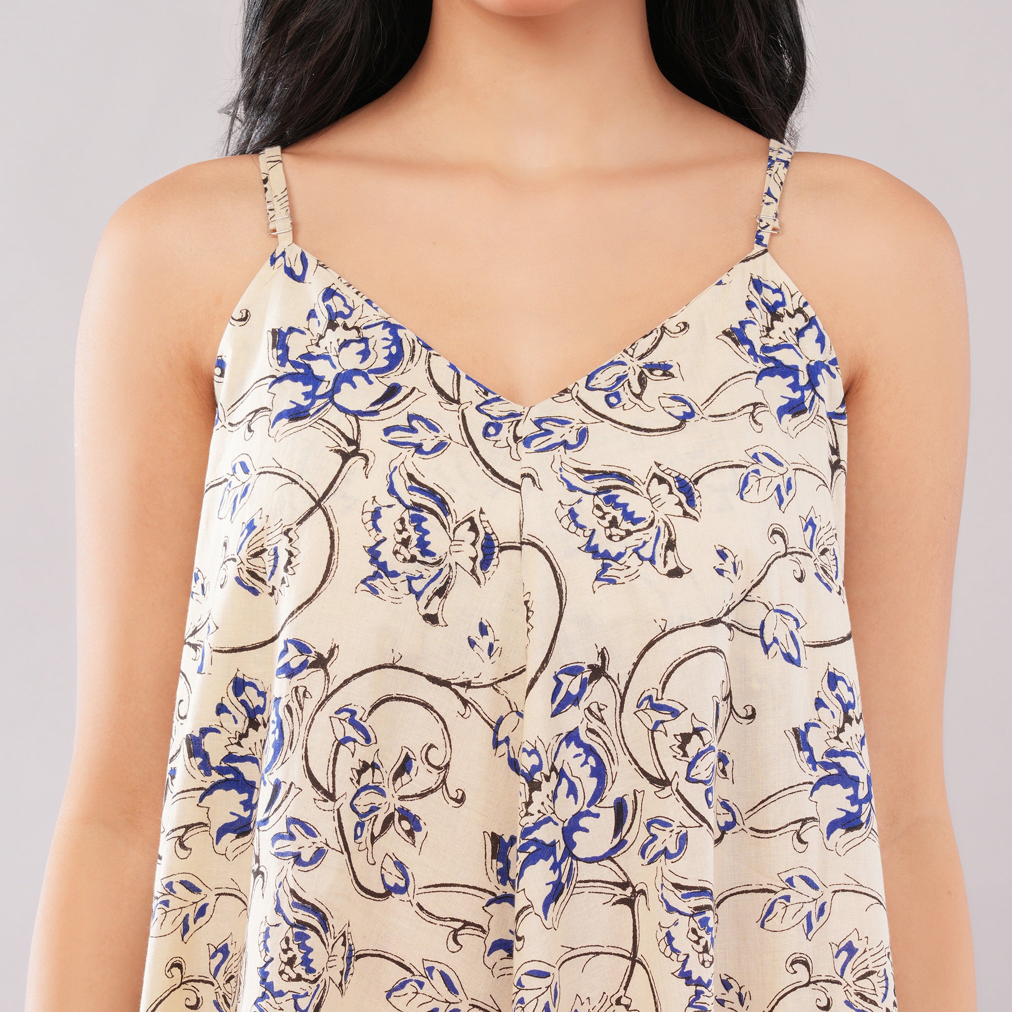 The Ivory Vine Cotton Maxi Dress