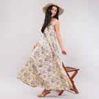 The Ivory Vine Cotton Maxi Dress