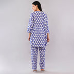 The Royal Blue Leaf Co-Ord Set