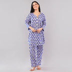 The Royal Blue Leaf Co-Ord Set