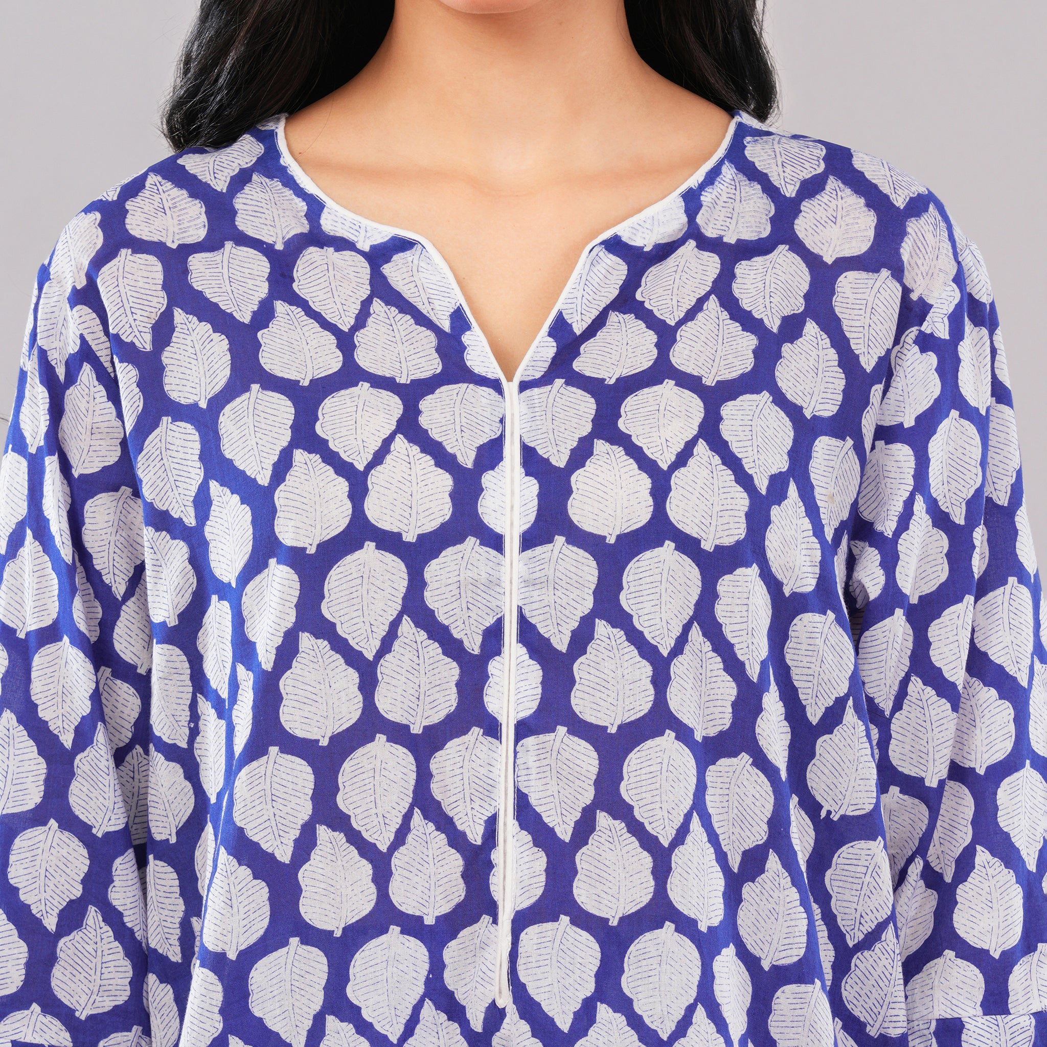 The Royal Blue Leaf Co-Ord Set
