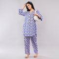 The Royal Blue Leaf Co-Ord Set