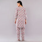 The Pink Blossom Cotton Co-Ord Set