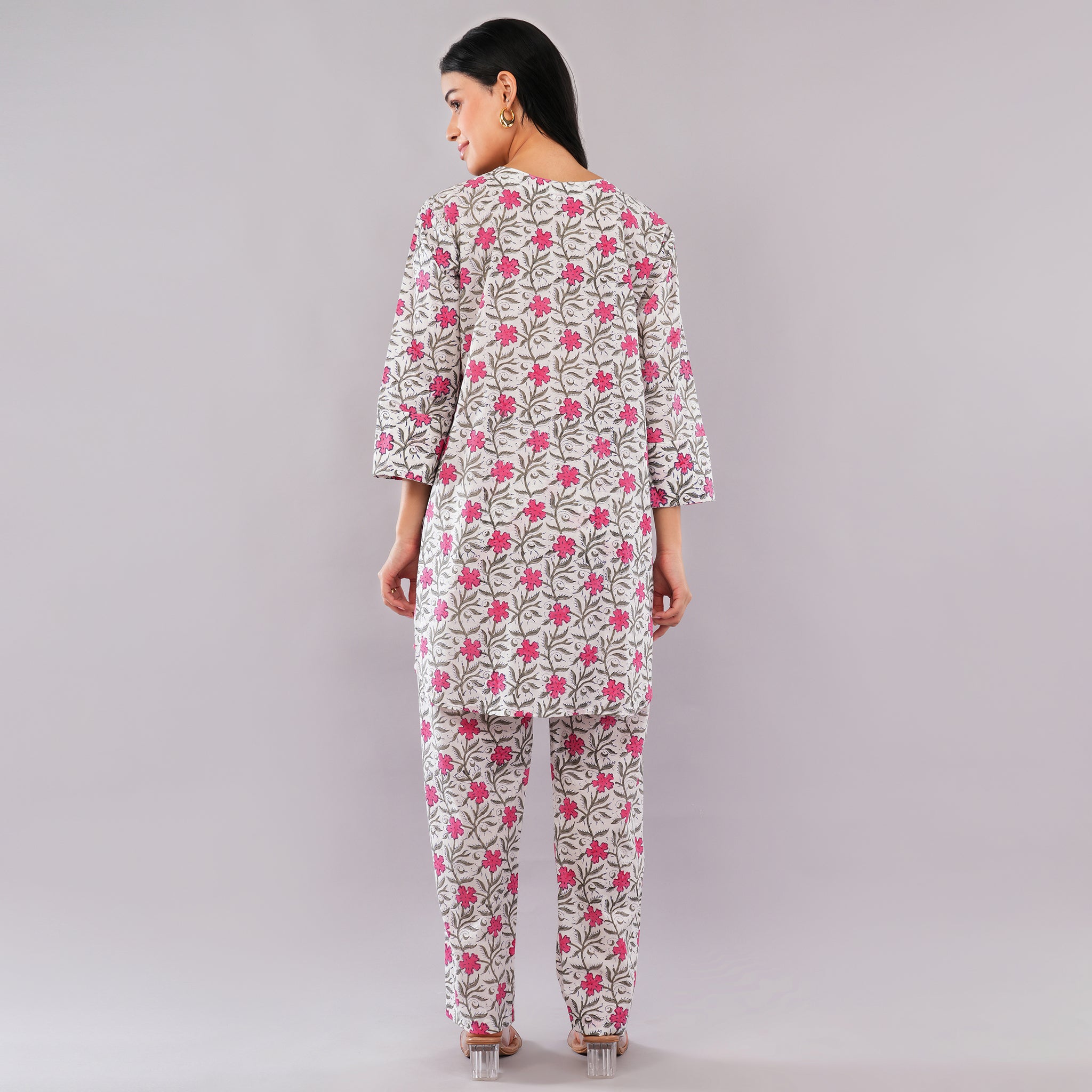 The Pink Blossom Cotton Co-Ord Set