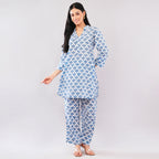 Indigo Petal Cotton Co-Ord