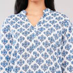 Indigo Petal Cotton Co-Ord