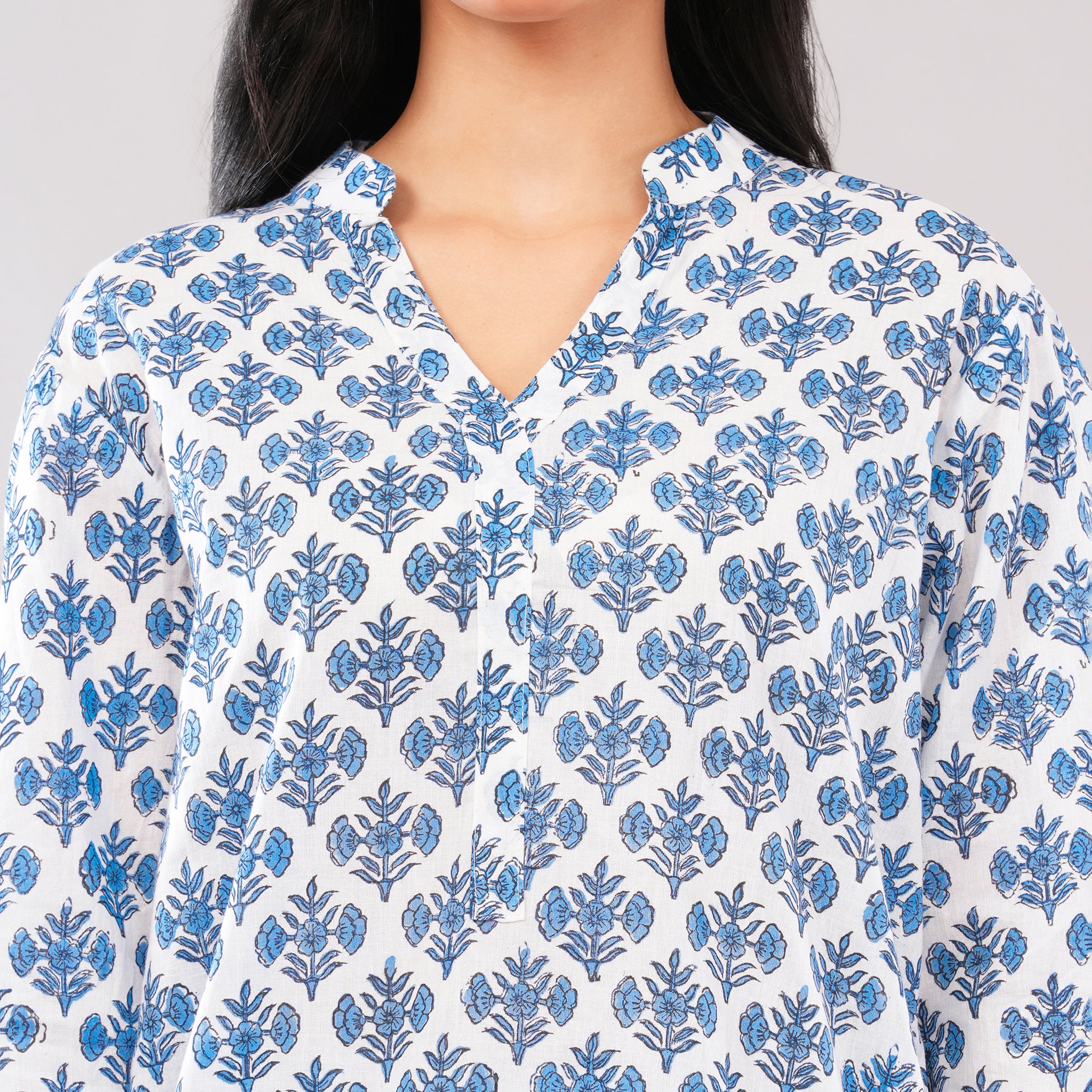 Indigo Petal Cotton Co-Ord
