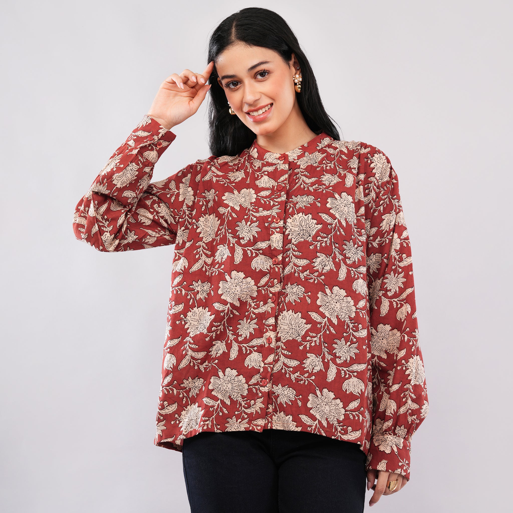 The Rust Botanical Cotton Shirt