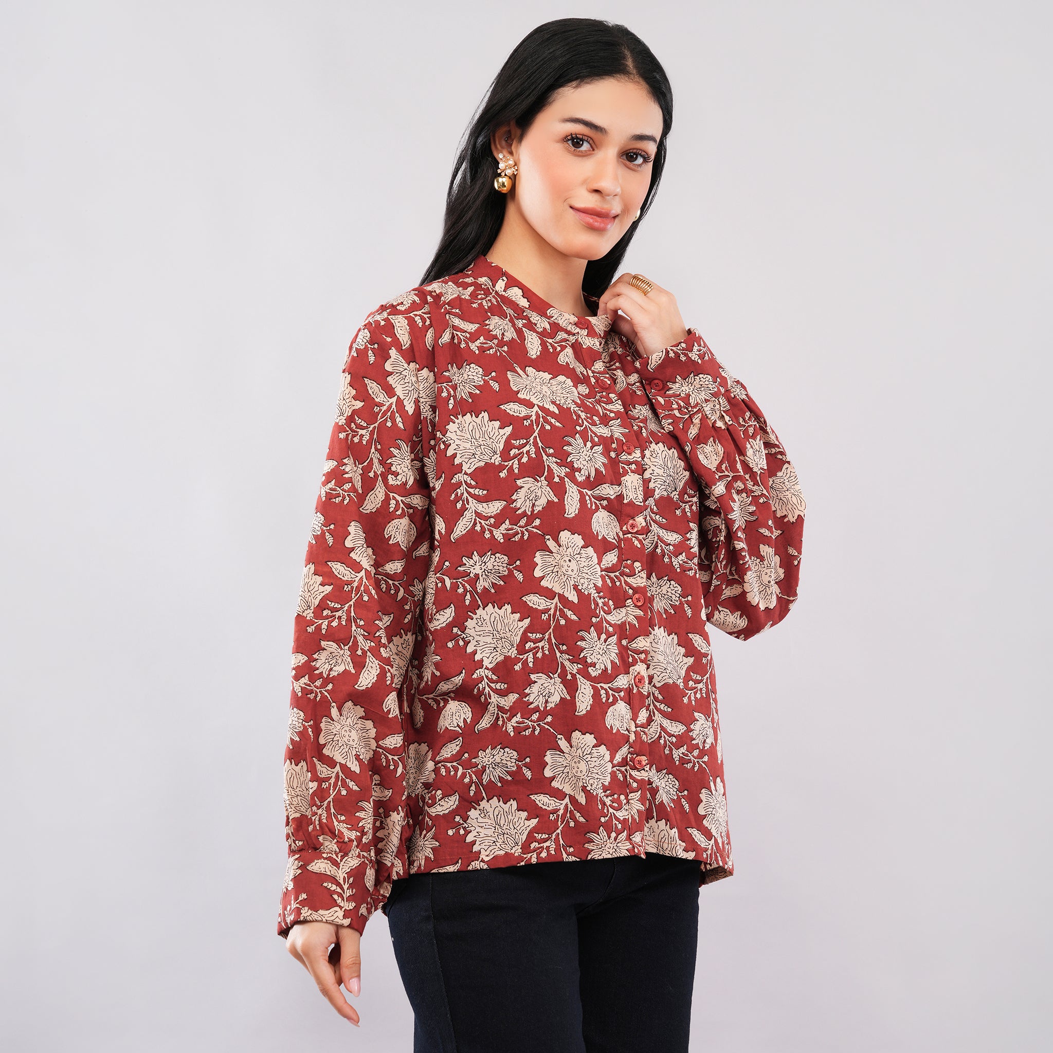 The Rust Botanical Cotton Shirt