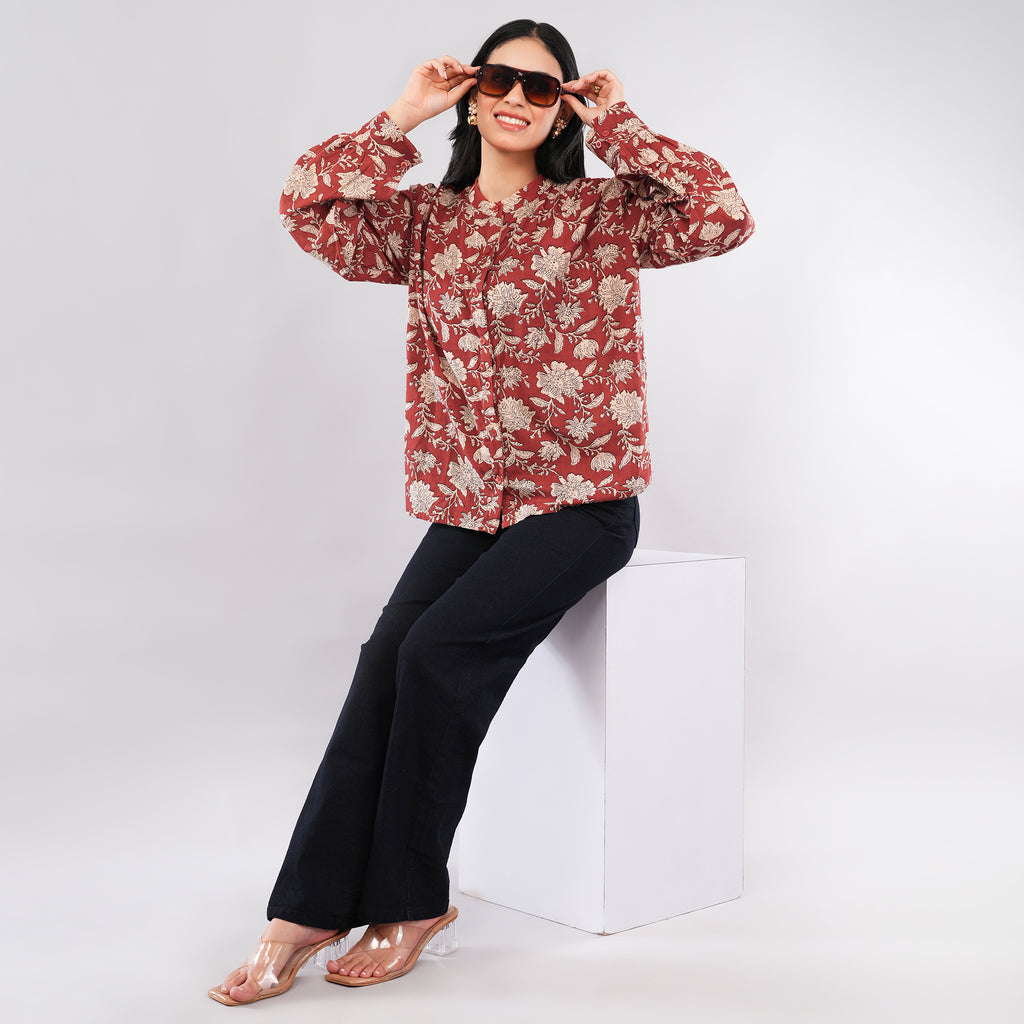 The Rust Botanical Cotton Shirt