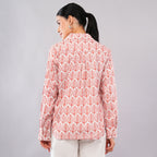 The Coral Leaf Block Printed Shirt