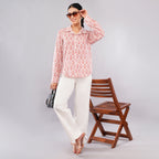 The Coral Leaf Block Printed Shirt