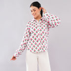 Blush Bud Handblock Shirt