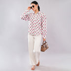 Blush Bud Handblock Shirt