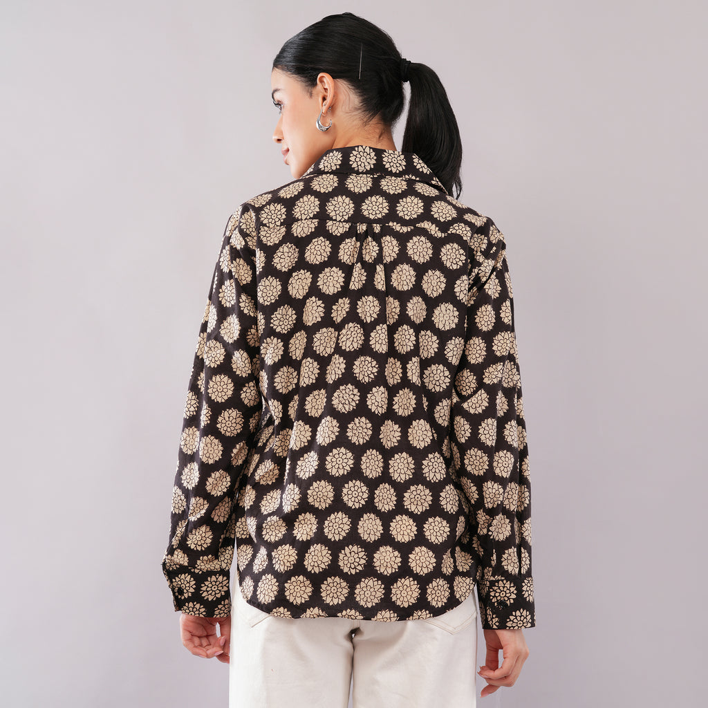 Black Dahlia Collared Shirt