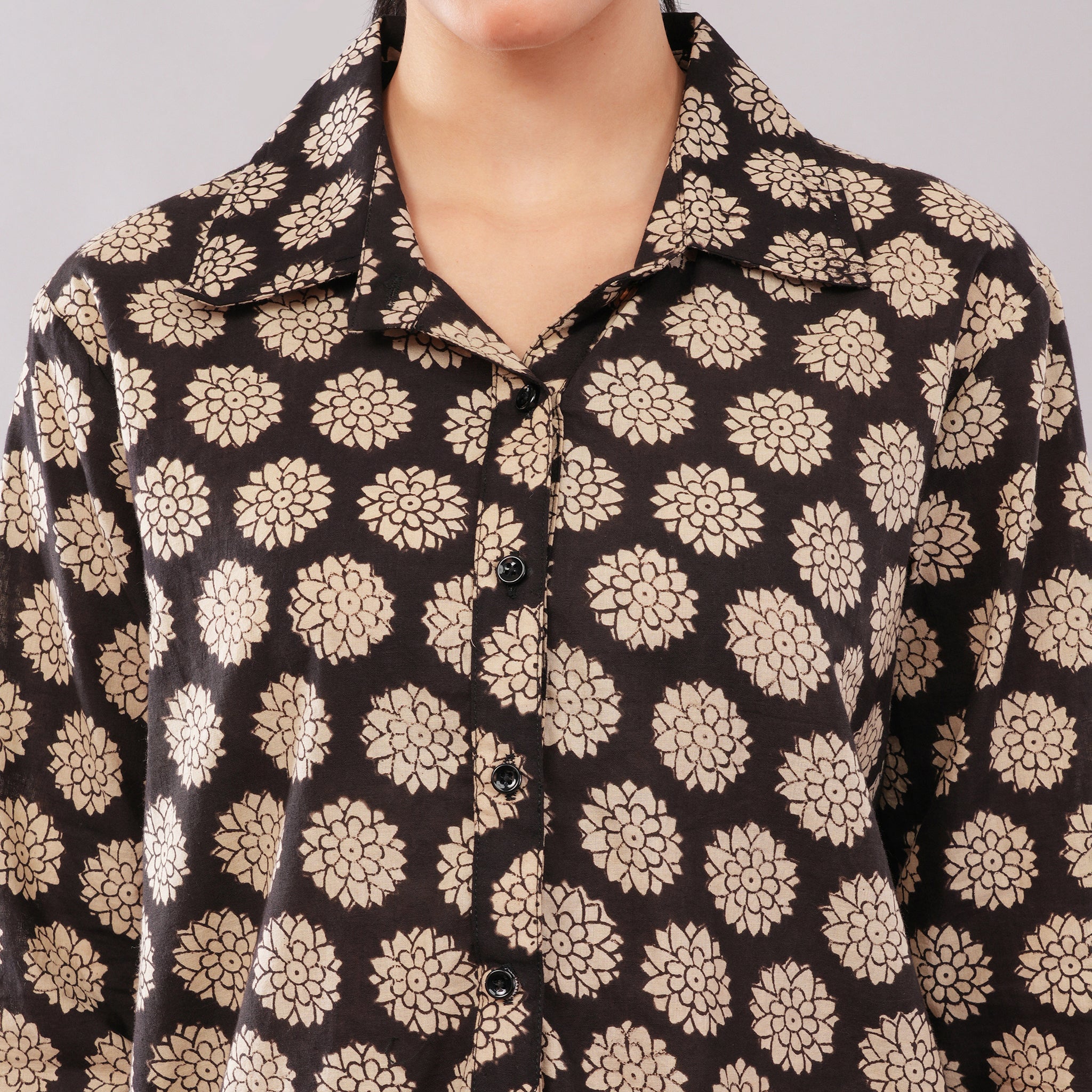 Black Dahlia Collared Shirt